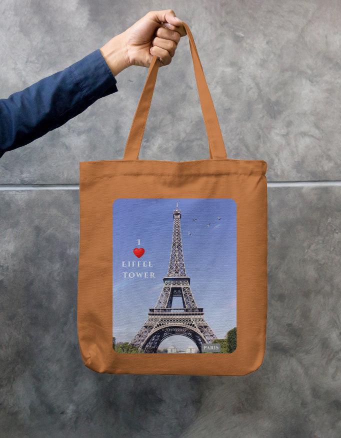 Zipper Tote Bag | Stylish & Durable Paris Eiffel Tower Design