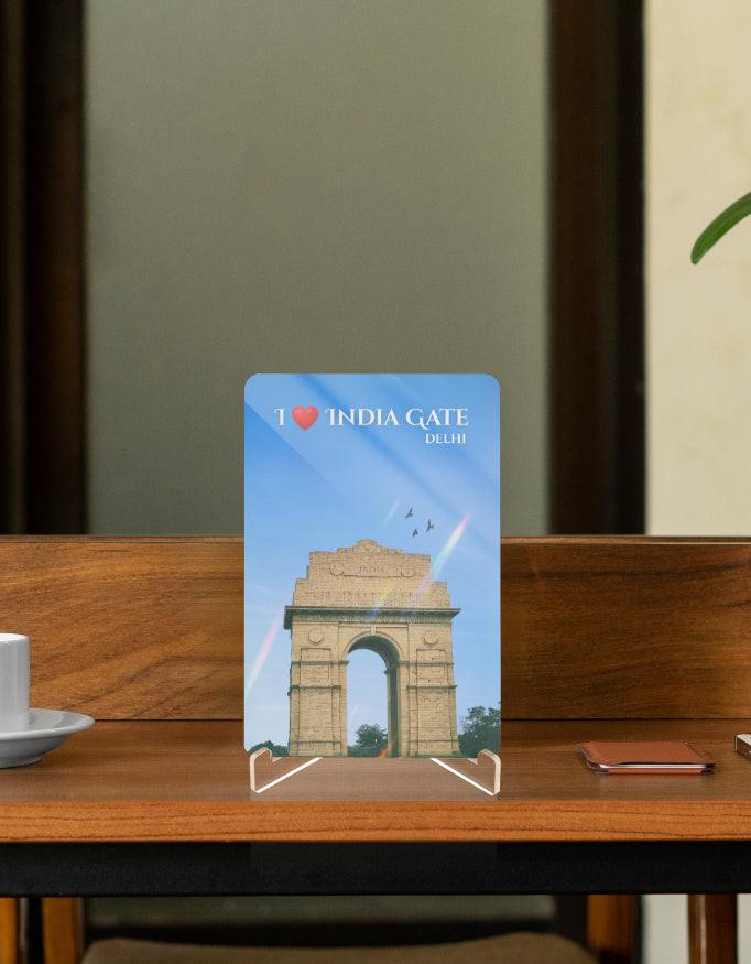 Acrylic Display Stand - Elegant & Durable India Gate Stand for Decor