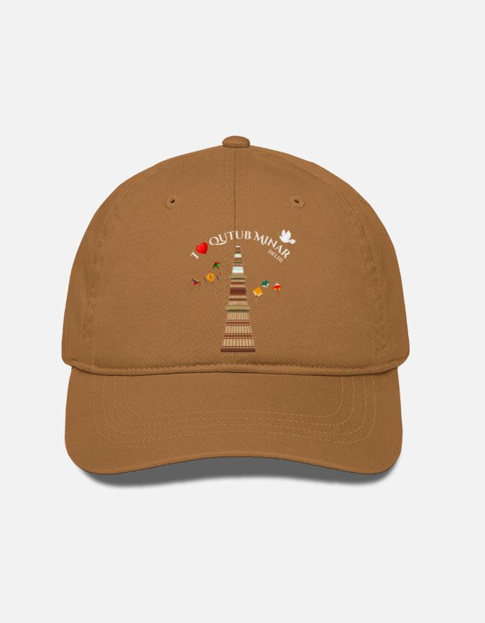 BaseBall Cap - Stylish Cap with Qutub Minar Design and Adjustable Fit