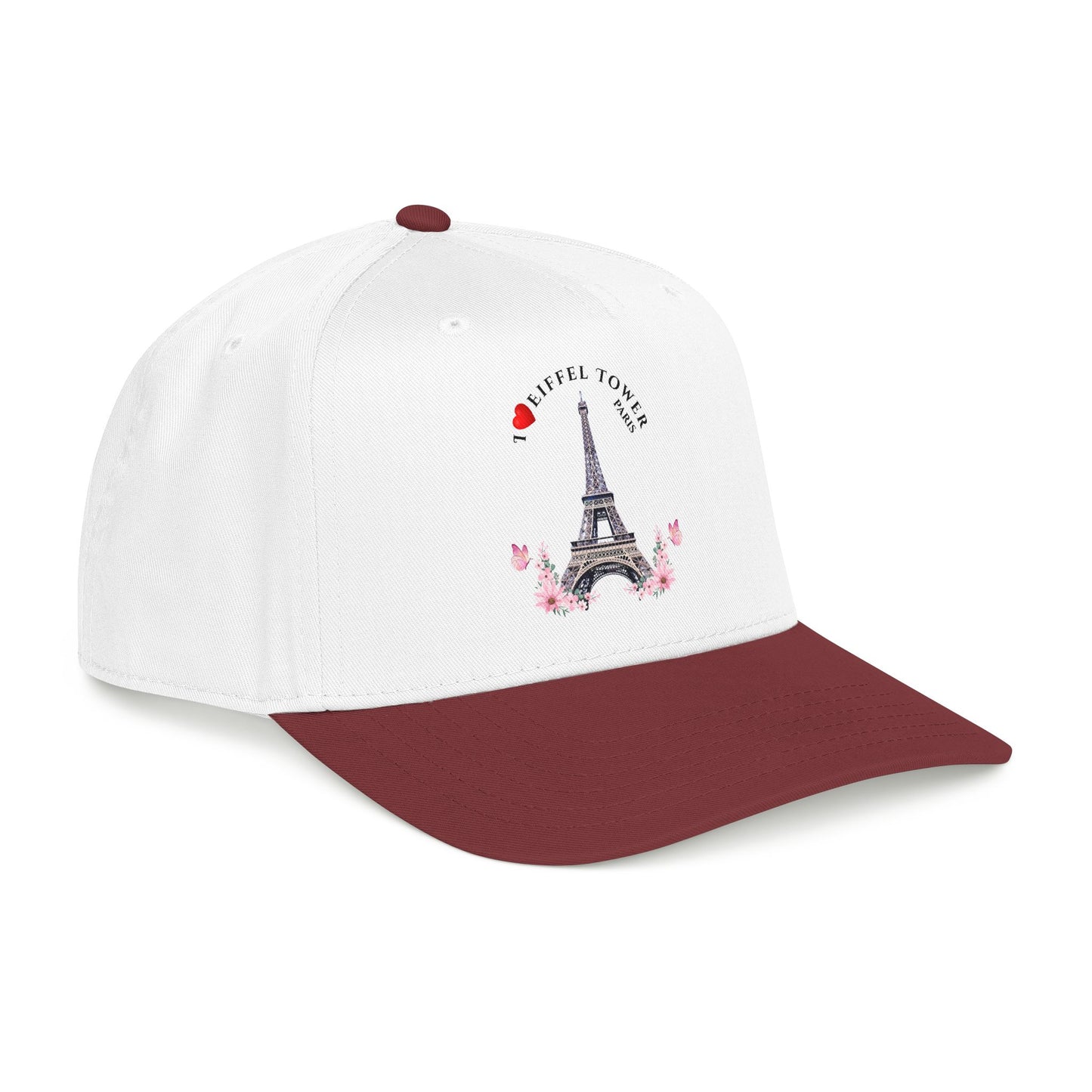 Eiffel Tower Floral Baseball Cap — Paris Travel Souvenir