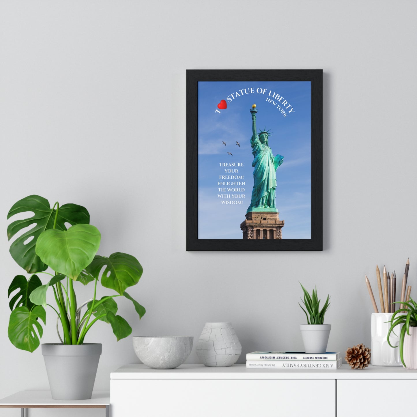 Statue of Liberty Framed Poster — NYC Wall Art