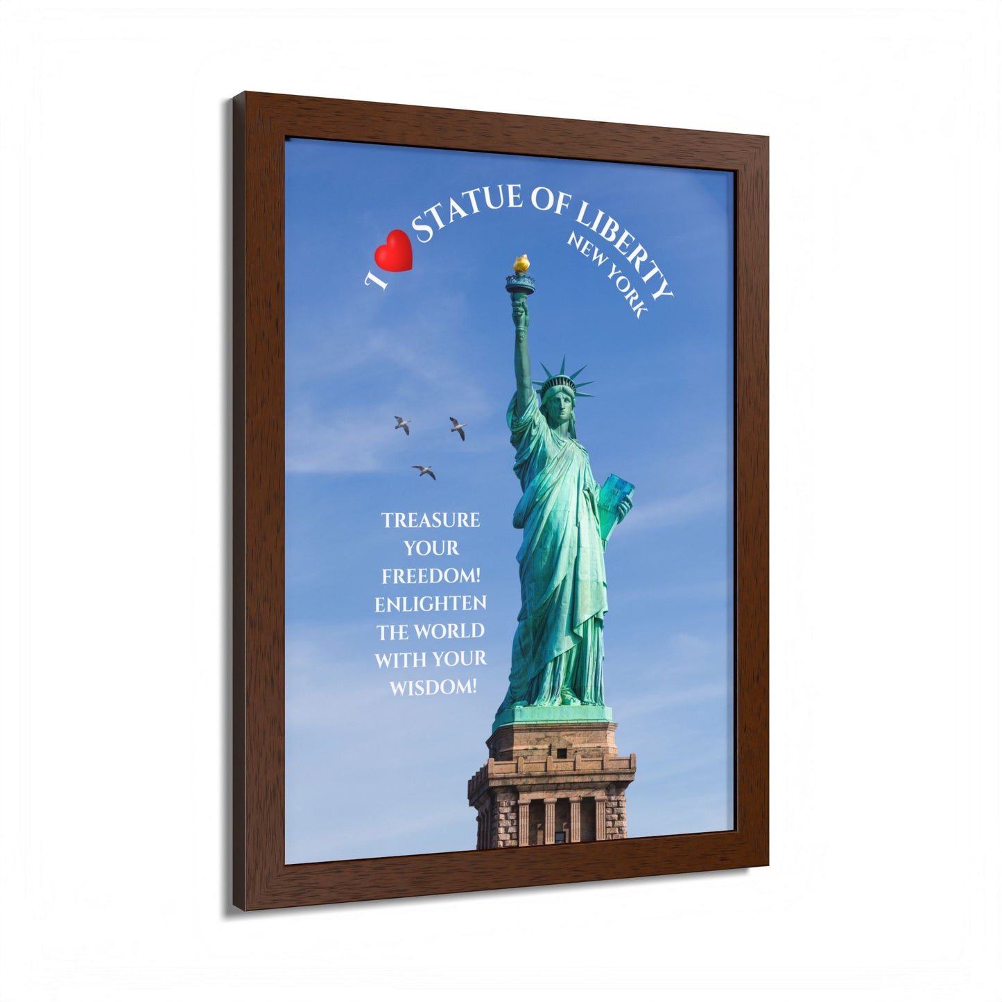 Statue of Liberty Framed Poster — NYC Wall Art