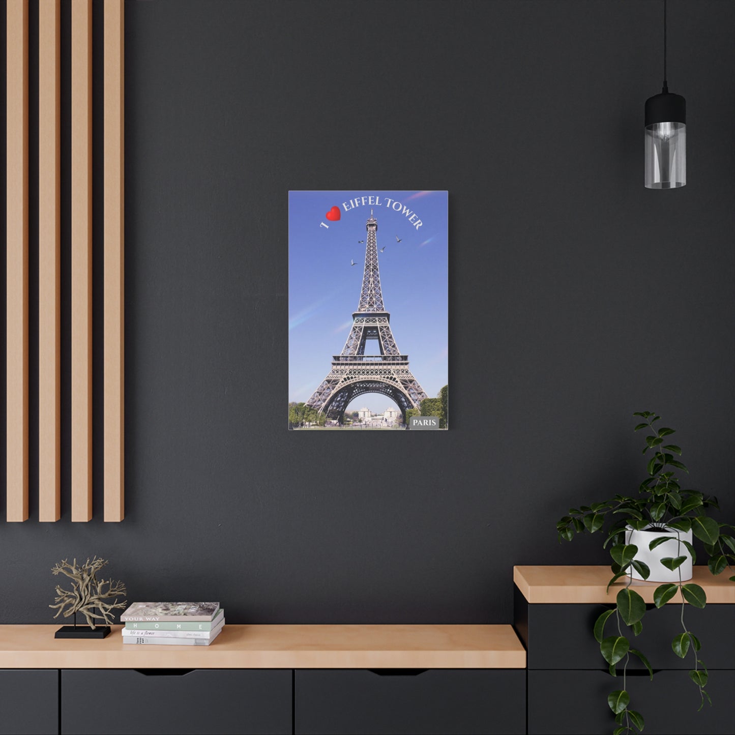 Eiffel Tower Matte Canvas Print — Stretched Wall Art