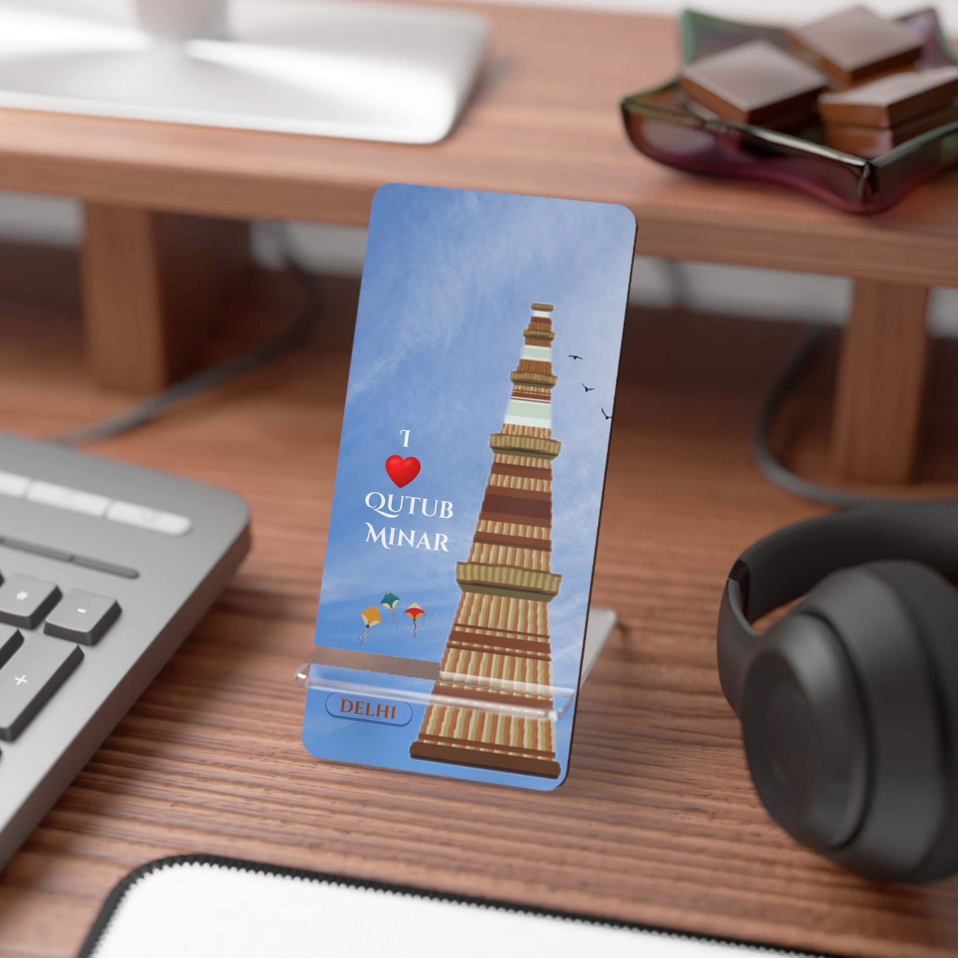 Qutub Minar Phone Stand  Delhi Souvenir