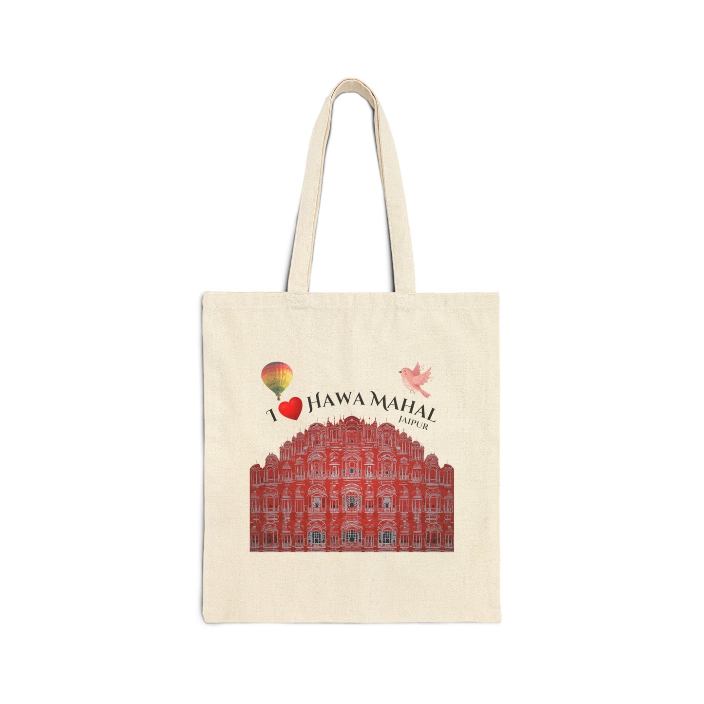 Hawa Mahal Canvas Tote Bag — Jaipur India Souvenir