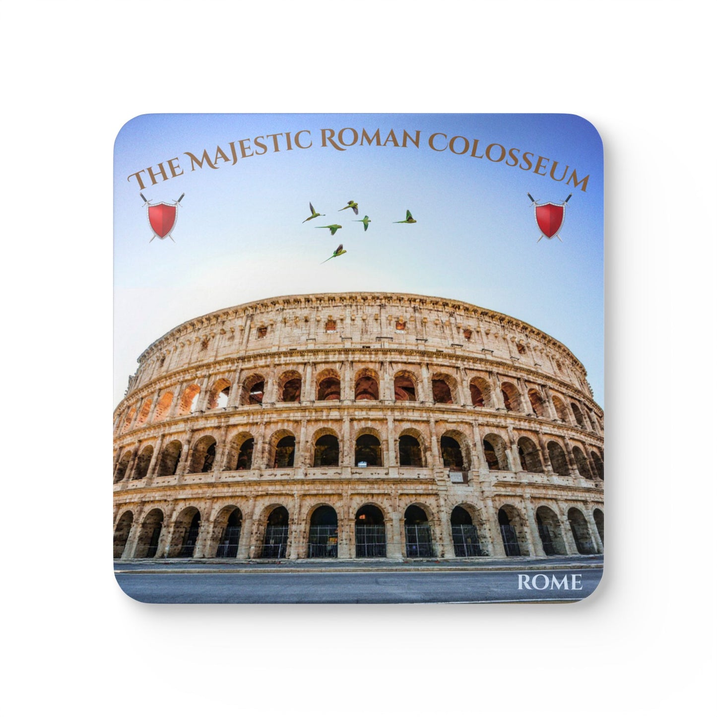 Colosseum Coaster Set — Rome Travel Souvenir