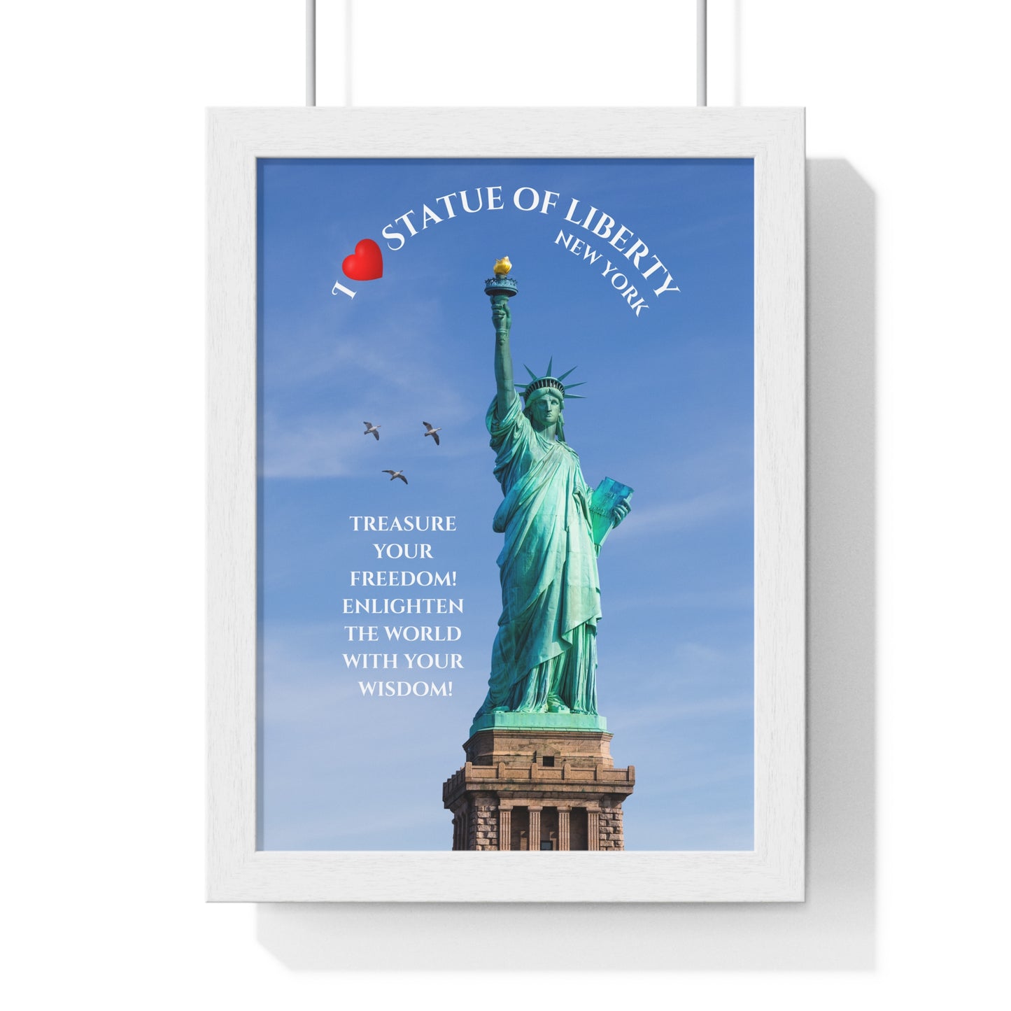 Statue of Liberty Framed Poster — NYC Wall Art