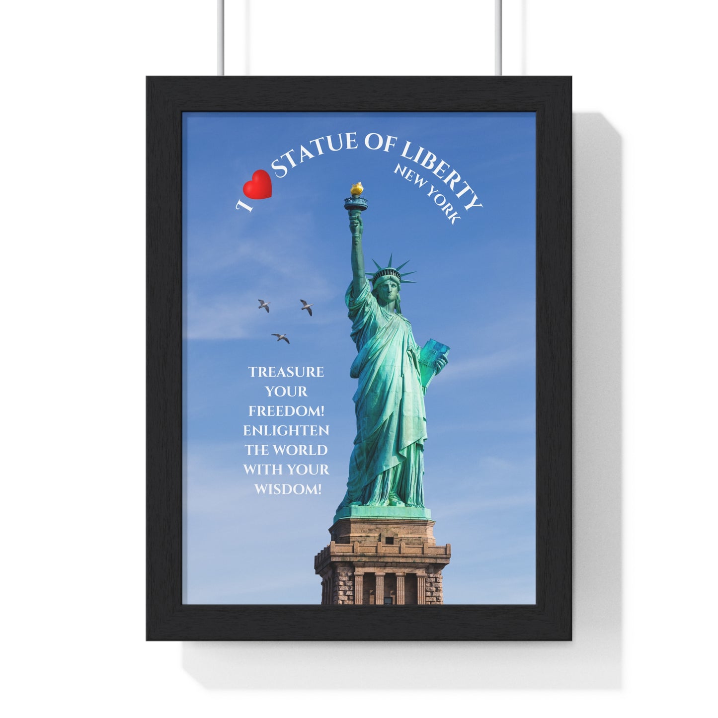 Statue of Liberty Framed Poster — NYC Wall Art