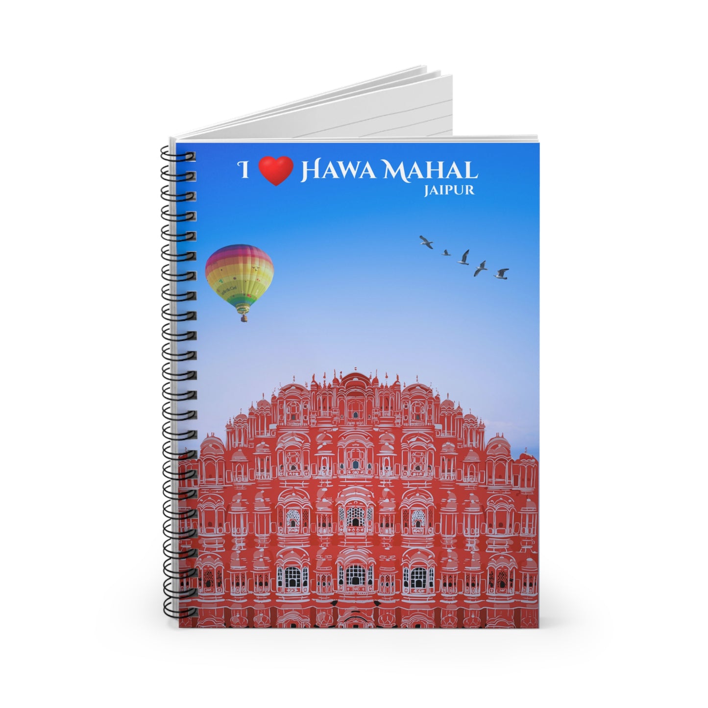 Hawa Mahal Jaipur Spiral Notebook — Traveler's Souvenir
