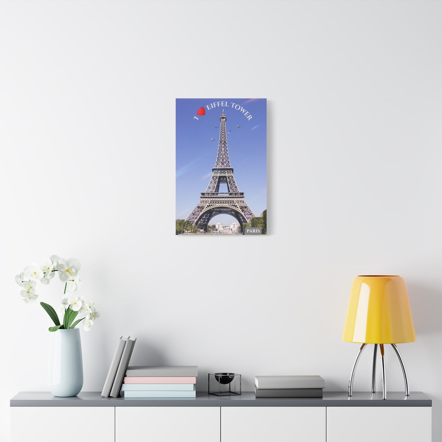 Eiffel Tower Matte Canvas Print — Stretched Wall Art