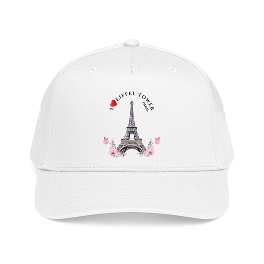 Eiffel Tower Floral Baseball Cap — Paris Travel Souvenir