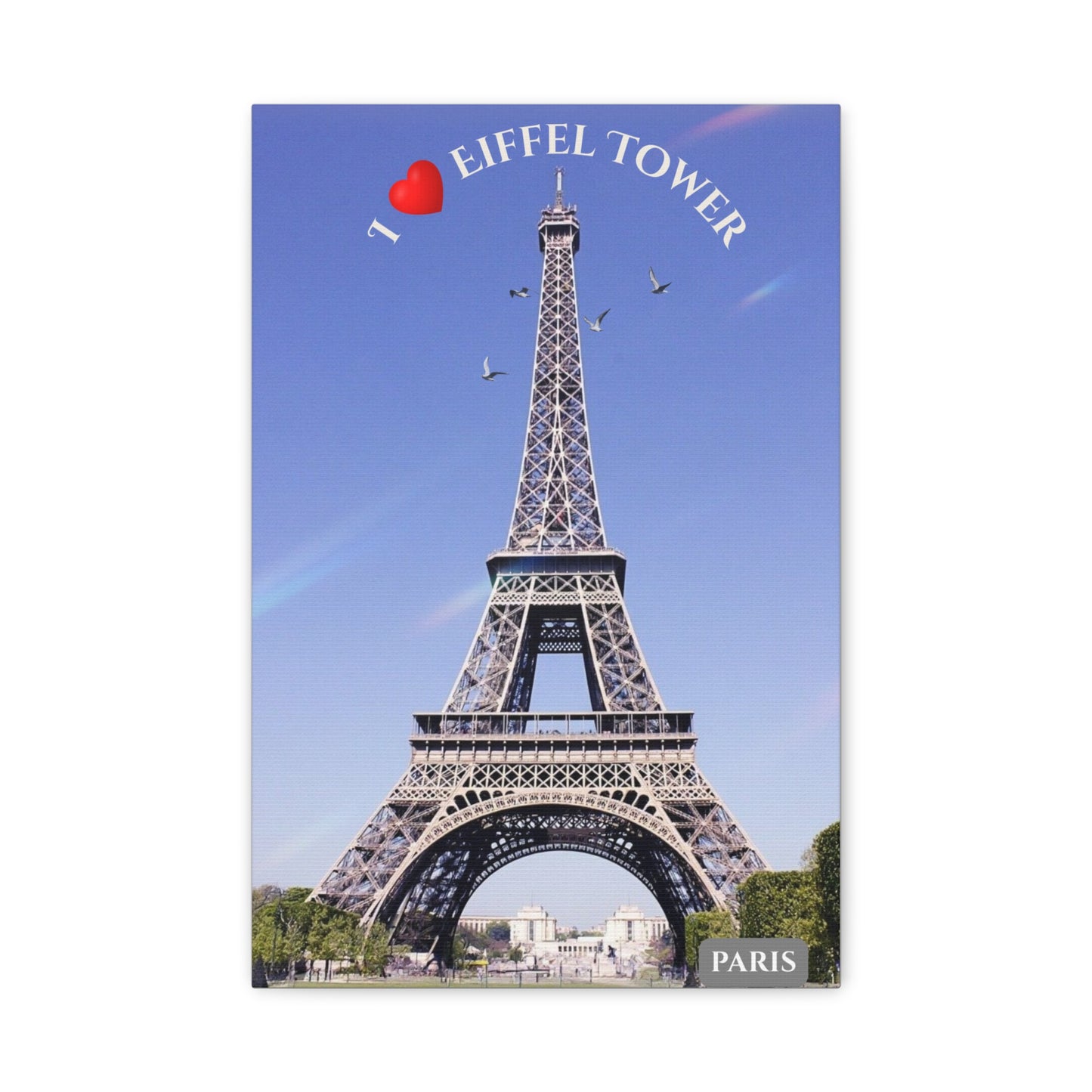 Eiffel Tower Matte Canvas Print — Designer Wall Art