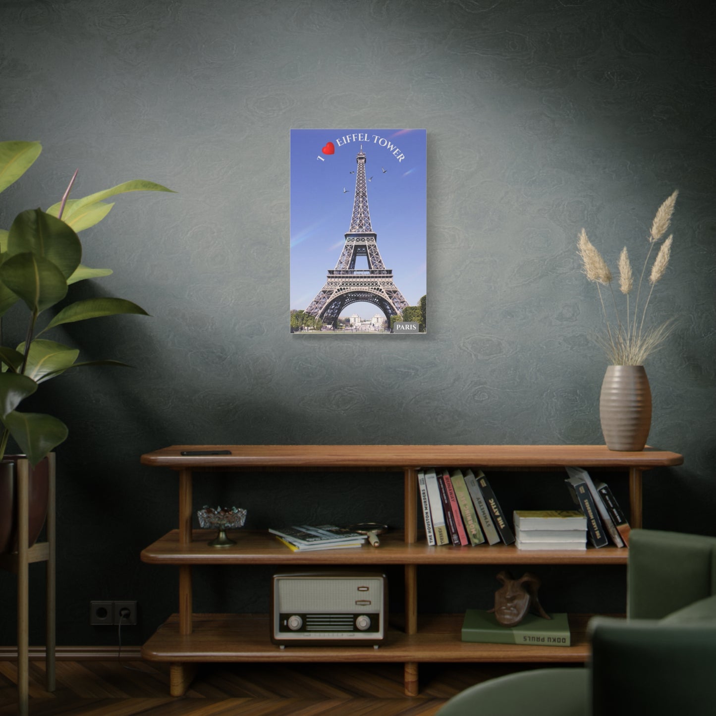 Eiffel Tower Matte Canvas Print — Stretched Wall Art