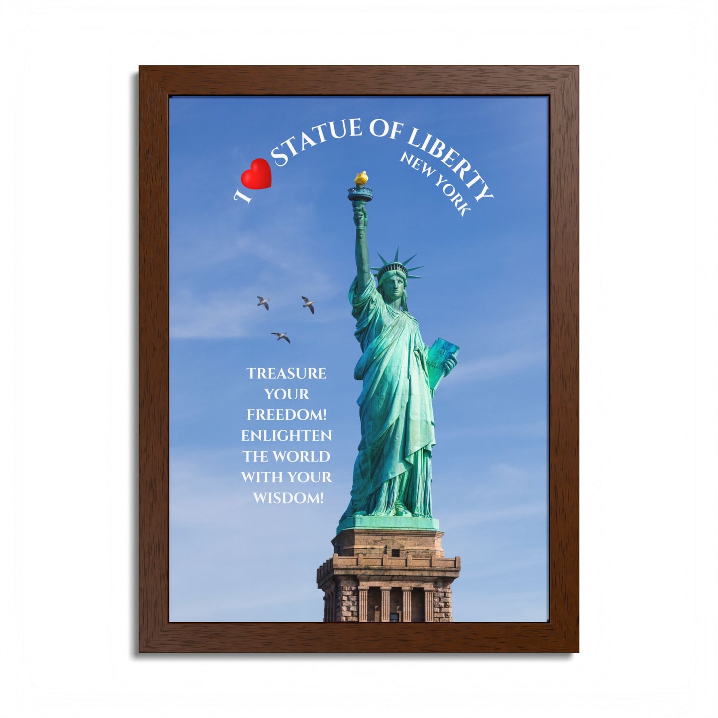 Statue of Liberty Framed Poster — NYC Wall Art