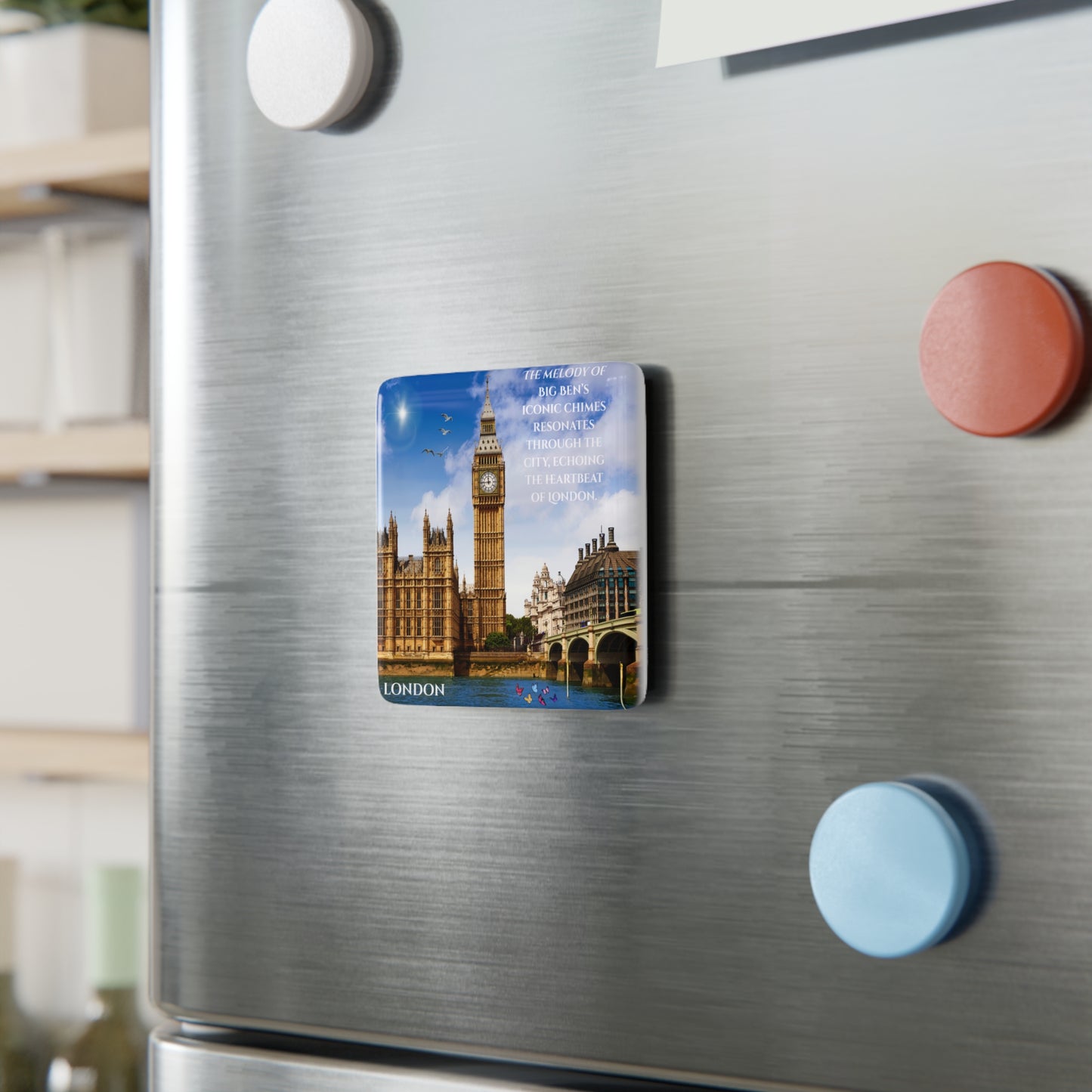 London Big Ben Fridge Magnet — Souvenir with Iconic Landmark