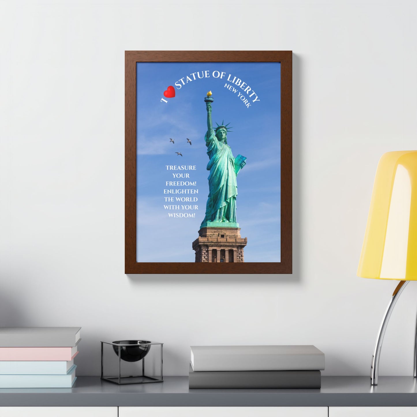 Statue of Liberty Framed Poster — NYC Wall Art