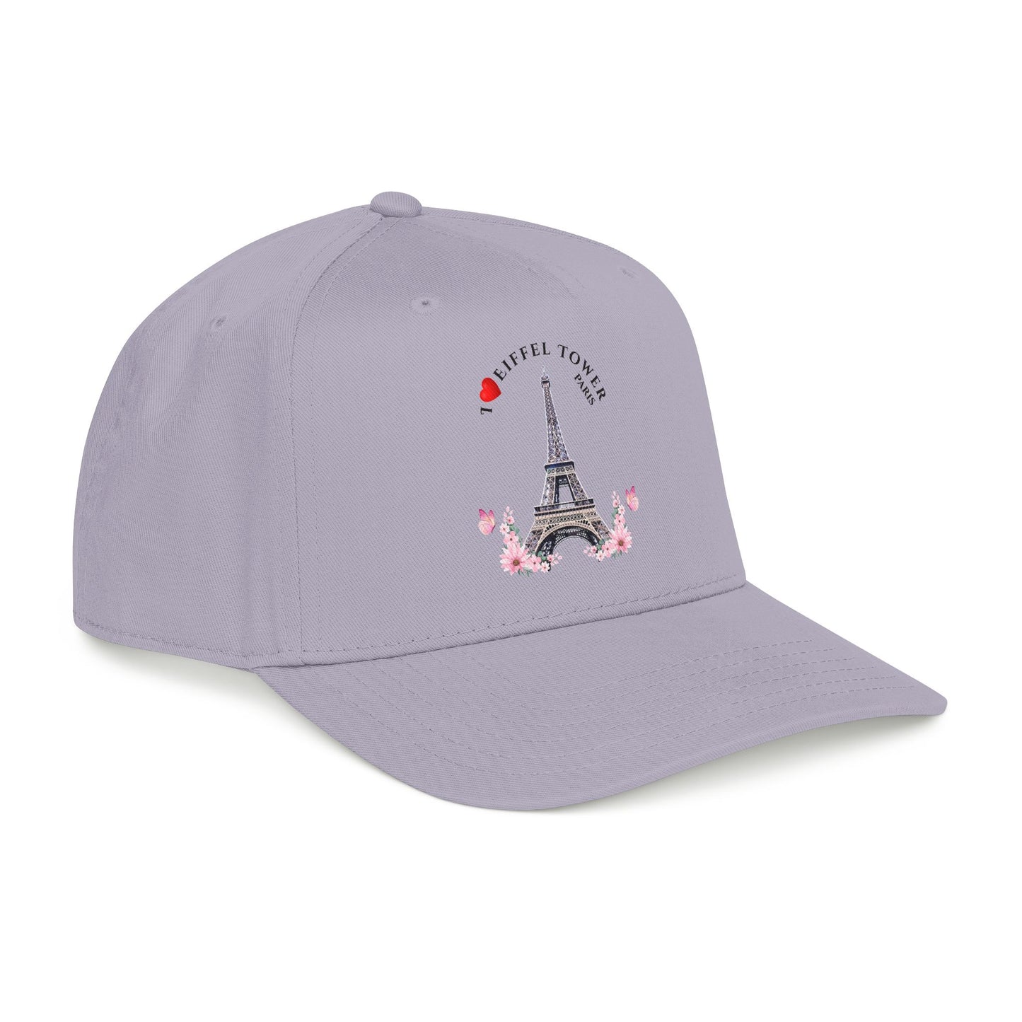Eiffel Tower Floral Baseball Cap — Paris Travel Souvenir