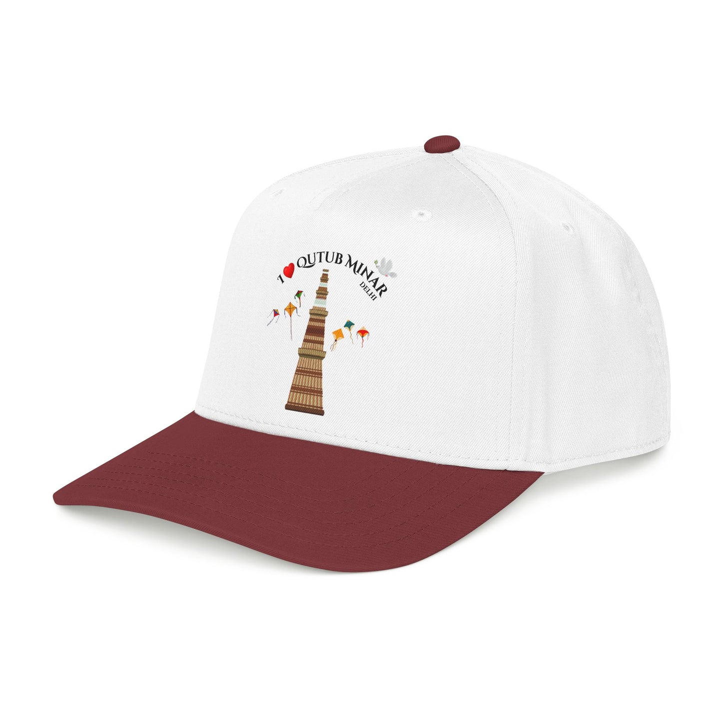 Qutub Minar Baseball Cap - Indian Landmark Souvenir