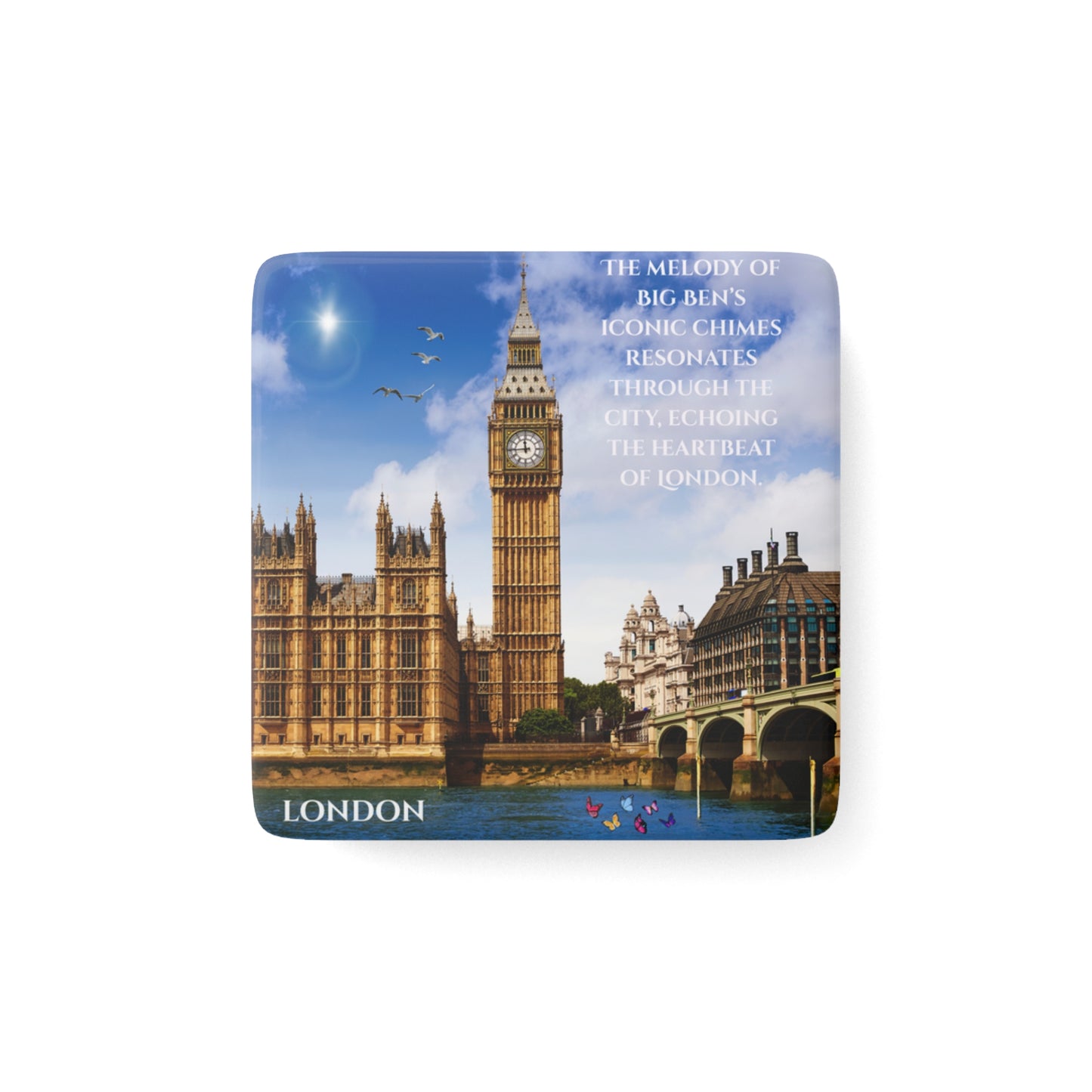 London Big Ben Fridge Magnet — Souvenir with Iconic Landmark