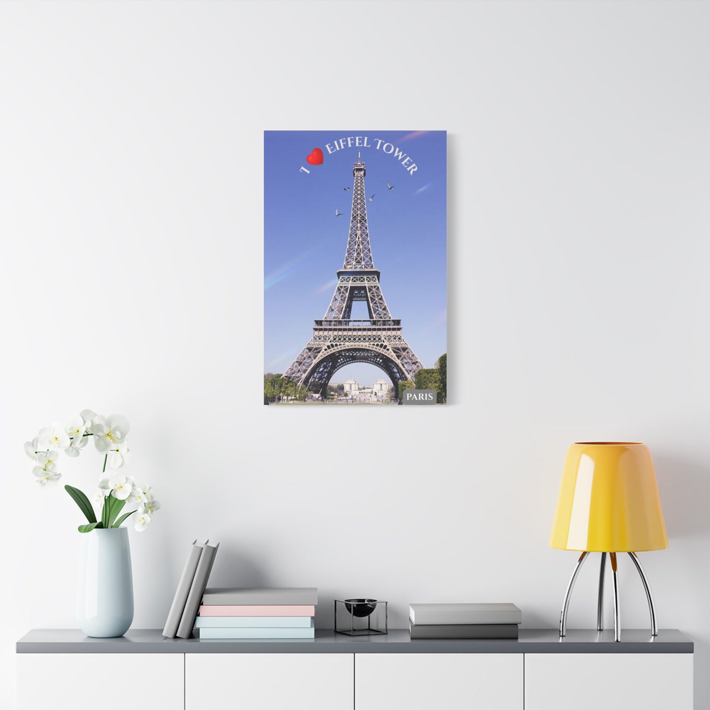 Eiffel Tower Matte Canvas Print — Designer Wall Art