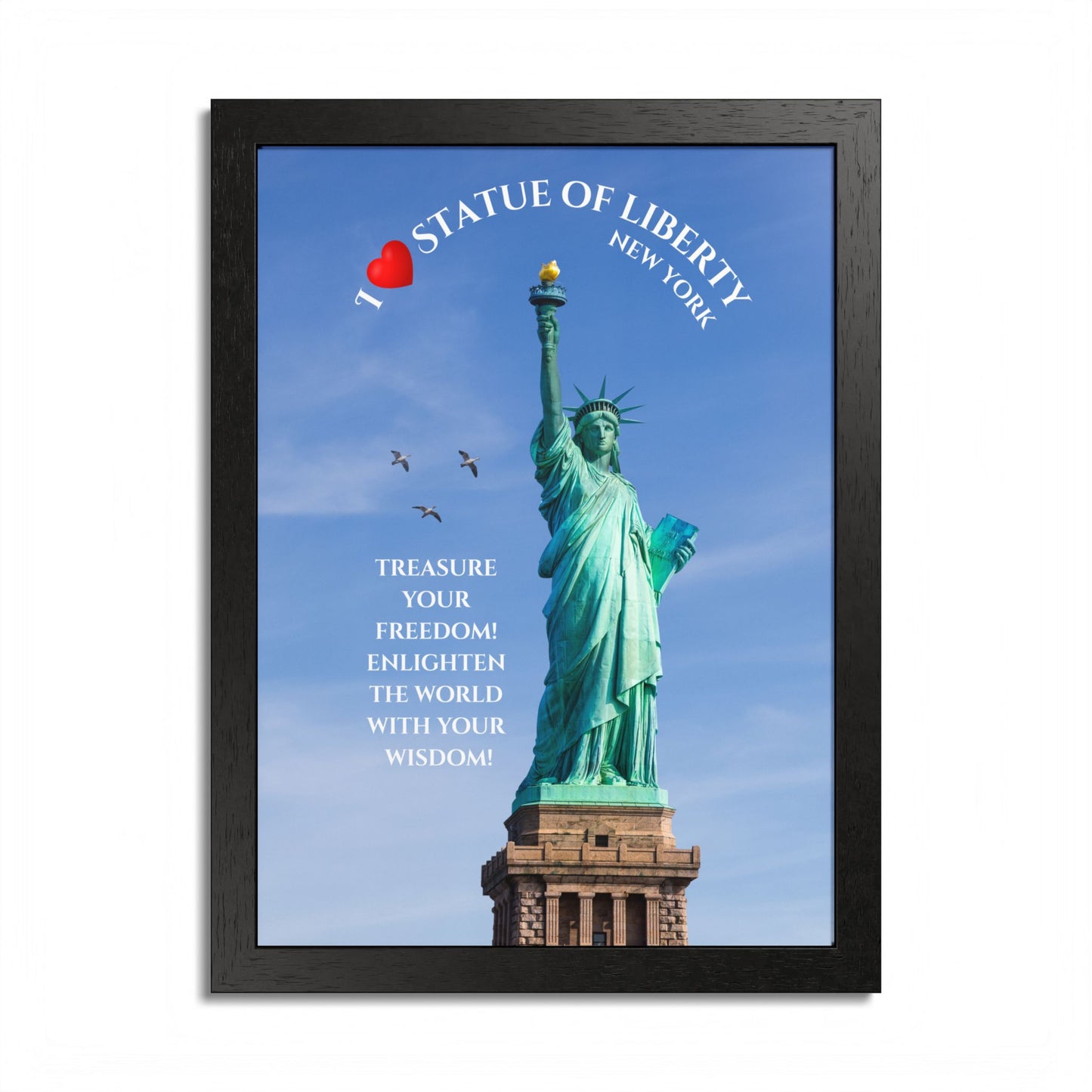 Statue of Liberty Framed Poster — NYC Wall Art
