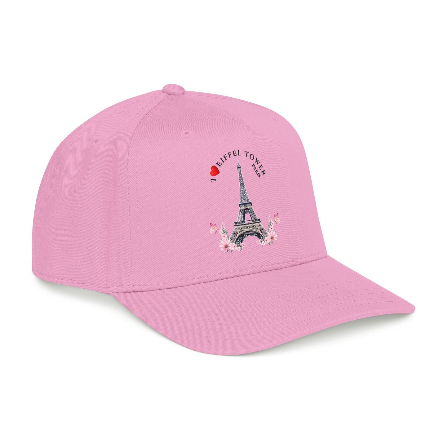 Eiffel Tower Floral Baseball Cap — Paris Travel Souvenir