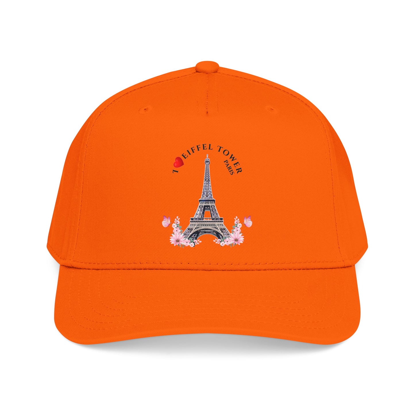 Eiffel Tower Floral Baseball Cap — Paris Travel Souvenir