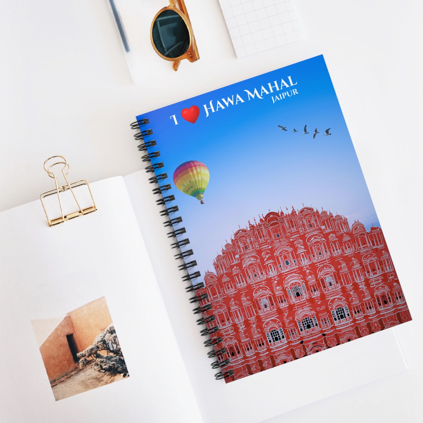 Hawa Mahal Jaipur Spiral Notebook — Traveler's Souvenir