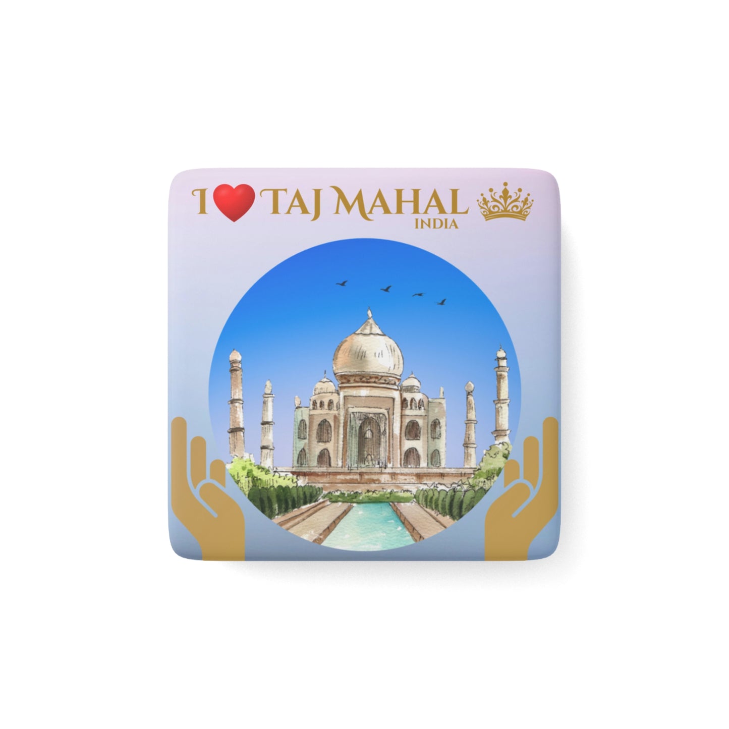 Taj Mahal India Fridge Magnet — Travel Souvenir