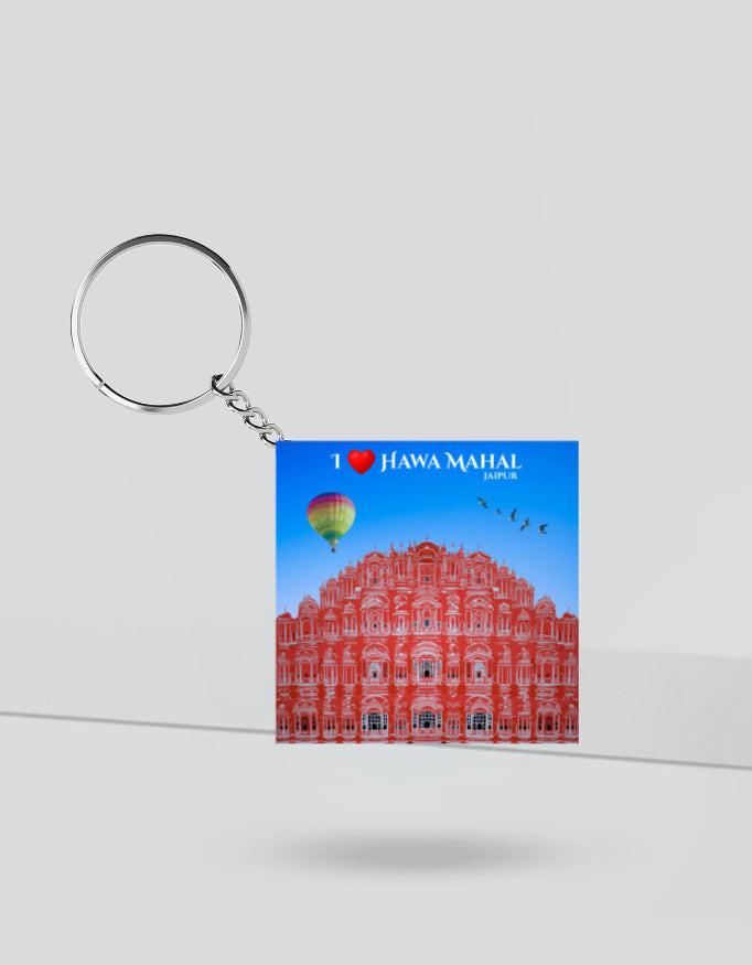 Keychain - Stylish Jaipur Hawa Mahal Keychain for Gifts & Personal Use