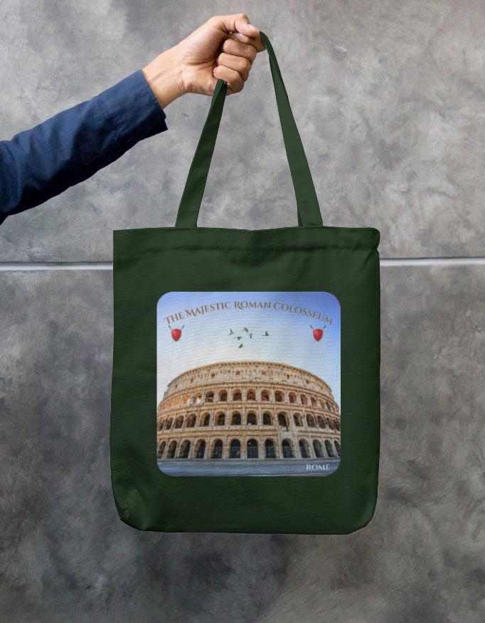 Zipper Tote Bag - Durable Eco-Friendly Cotton Canvas with Stylish Design