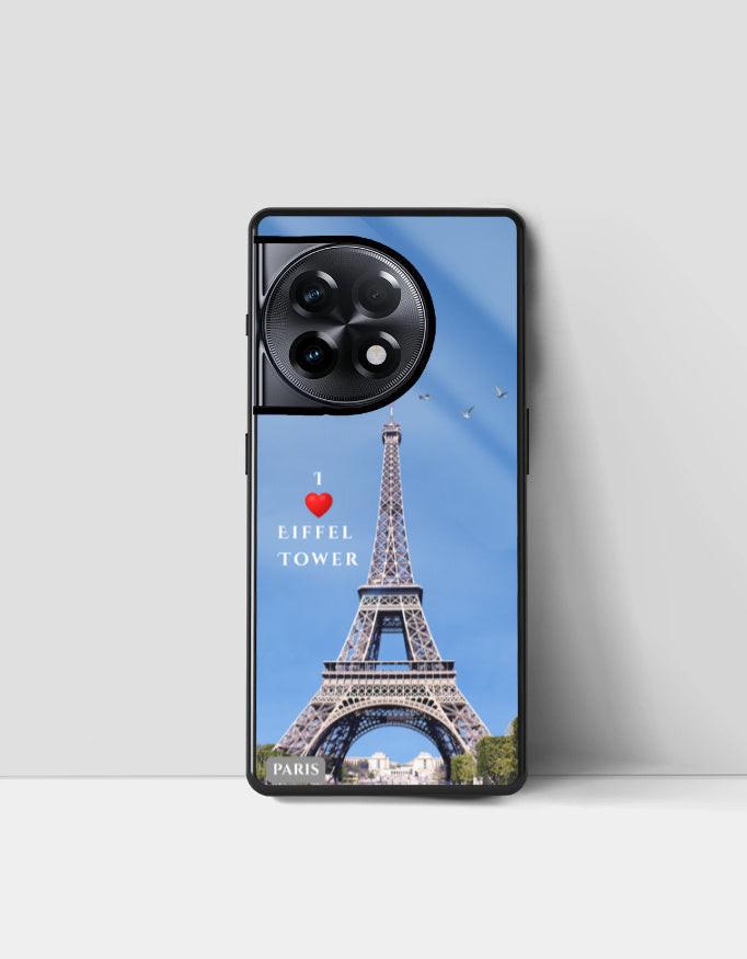 OnePlus Glass Case - Sleek Eiffel Tower Design & Durable Protection