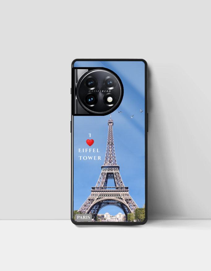 OnePlus Glass Case - Sleek Eiffel Tower Design & Durable Protection
