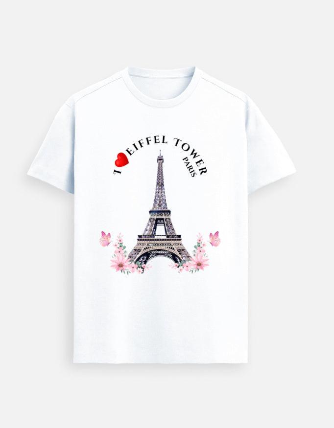 Supima Cotton T-Shirt | Comfortable & Stylish Unisex Tee Featuring Eiffel Tower