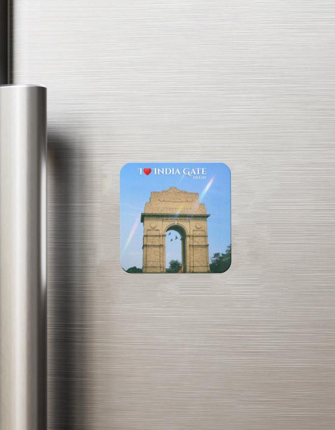 Fridge Magnet: Elegant India Gate Design on Durable Acrylic for Home & Office