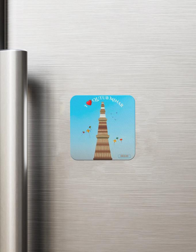 Fridge Magnet - Stylish Acrylic Magnet Featuring Qutub Minar Design