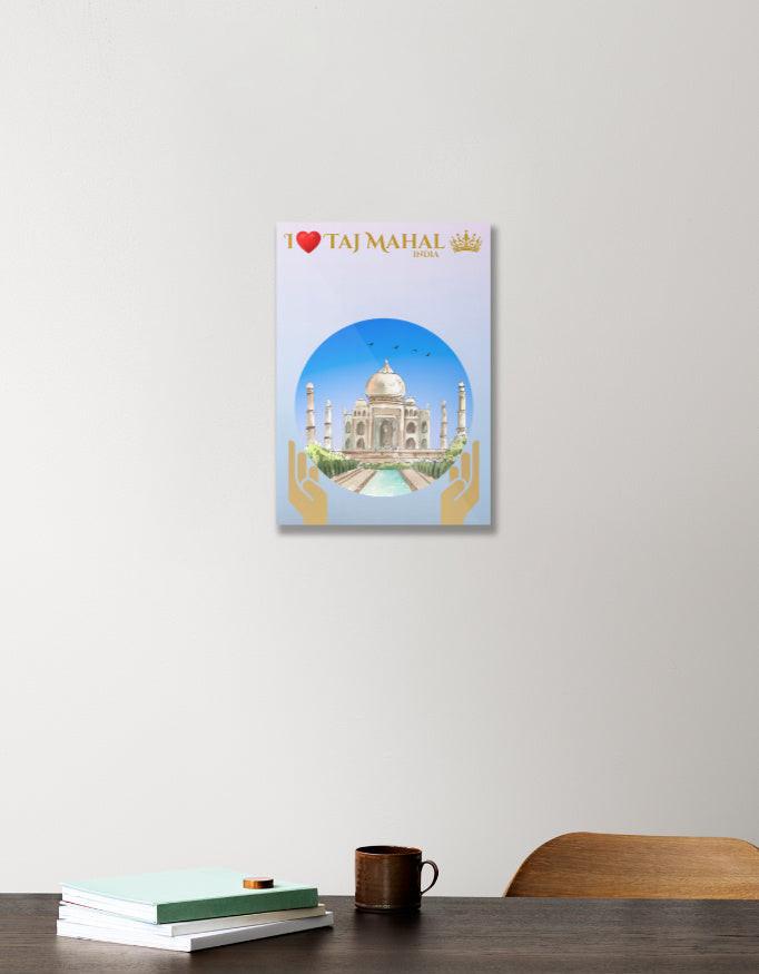 Acrylic Poster - Vibrant, Durable Taj Mahal Wall Art for Home & Office