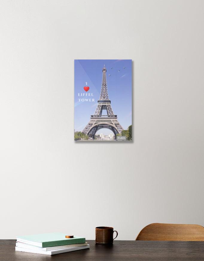 Acrylic Poster - Modern Eiffel Tower Wall Art, Vibrant & Fade-Proof