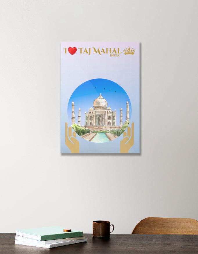 Acrylic Poster - Vibrant, Durable & Eco-Friendly Taj Mahal Wall Art