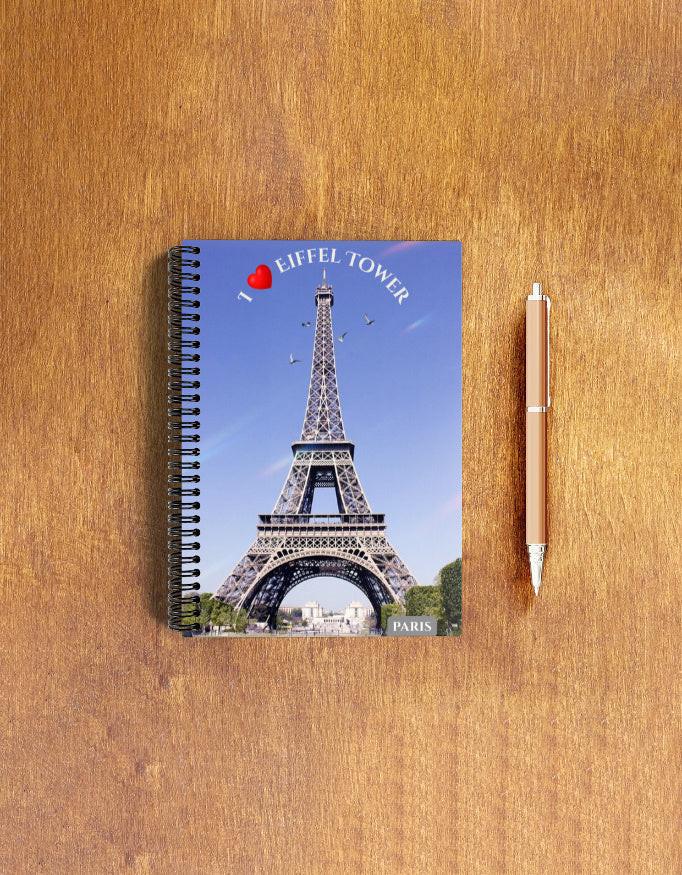 Stylish, Durable A5 Notepad with stunning Eiffel Tower Cover