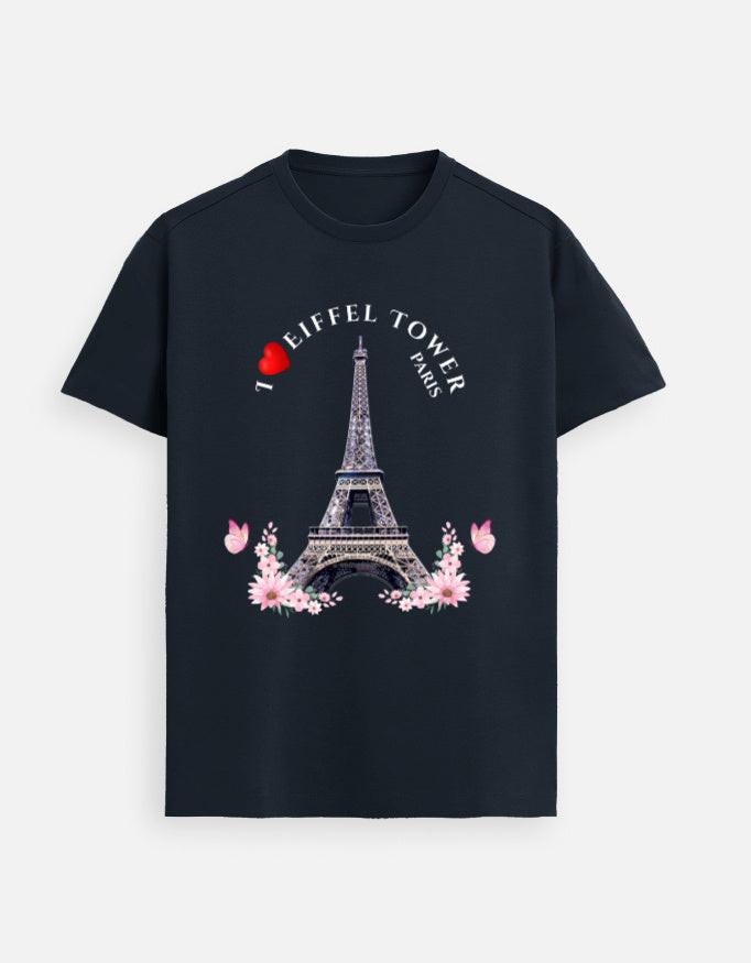 Supima Cotton T-Shirt: Unisex Eiffel Tower Designer Tee | Soft & Comfy