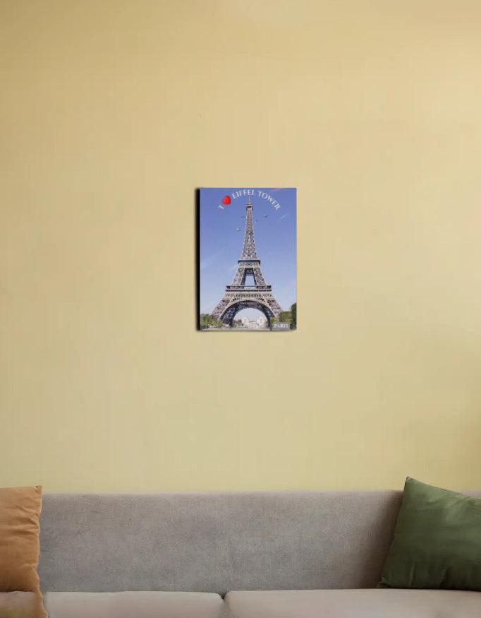Wall Canvas - Vibrant Eiffel Tower Wall Art on Durable PolyCanvas
