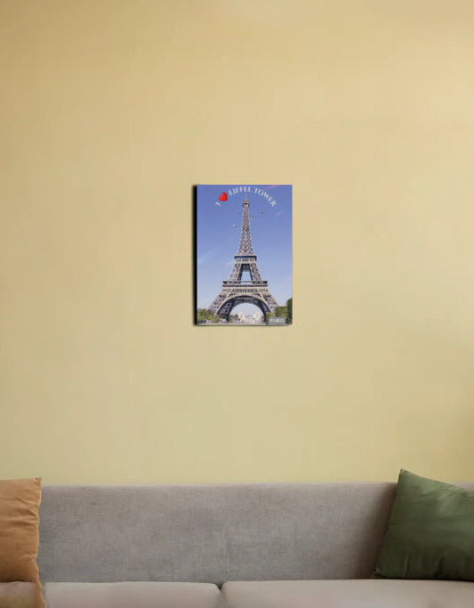 Wall Canvas - Vibrant Eiffel Tower Wall Art on Durable PolyCanvas