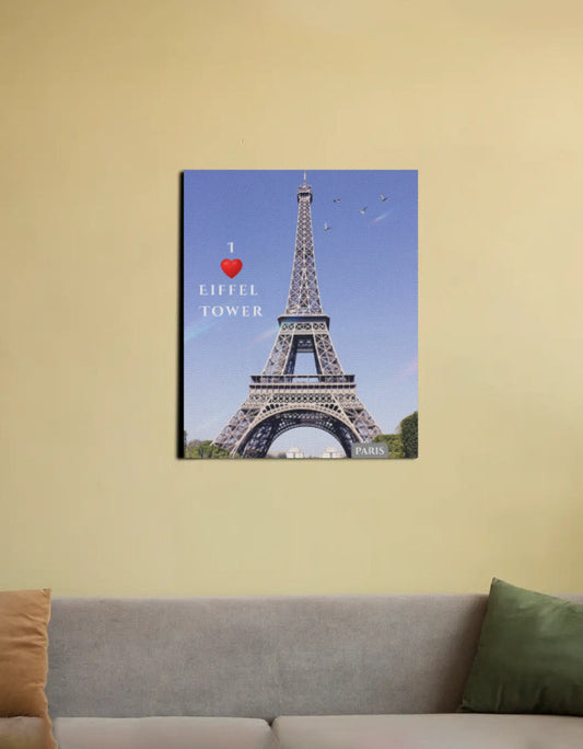 Wall canvas Featuring Iconic Eiffel Tower - Vibrant Durable Wall Art