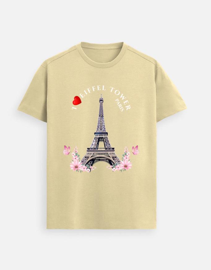 Supima Cotton T-Shirt: Unisex Eiffel Tower Designer Tee | Soft & Comfy