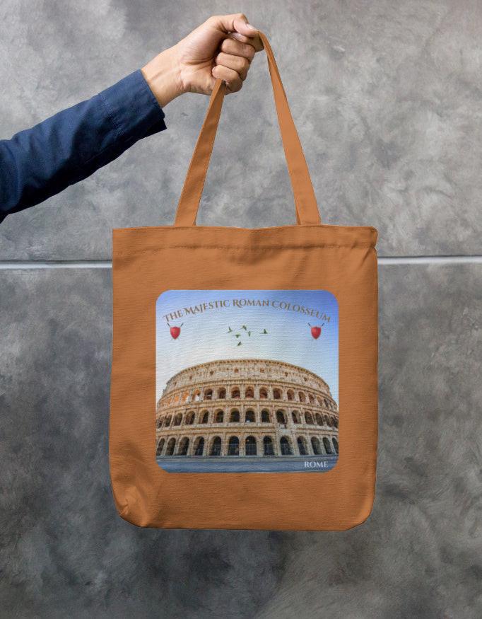Zipper Tote Bag - Durable Eco-Friendly Cotton Canvas with Stylish Design