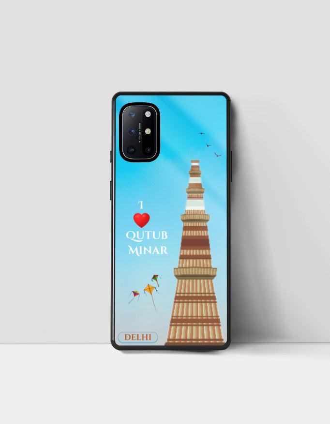 Glass Phone Case for OnePlus | Stylish & Durable Qutub Minar Print